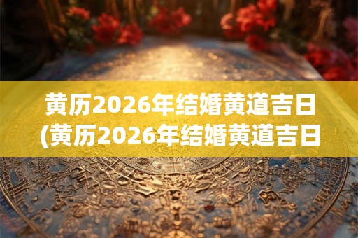 黄历2026年结婚黄道吉日(黄历2026年结婚黄道吉日有哪些？)
