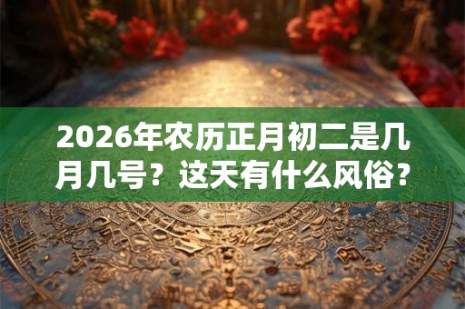 2026年农历正月初二是几月几号？这天有什么风俗？