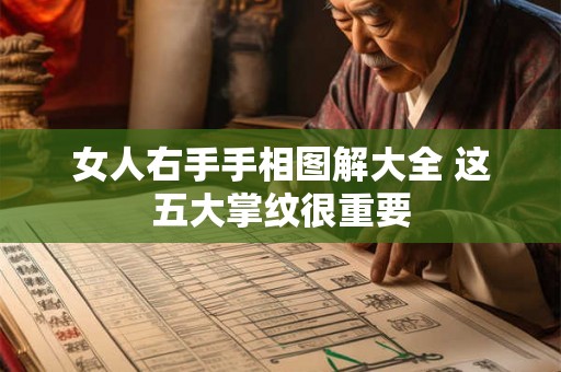 女人右手手相图解大全 这五大掌纹很重要