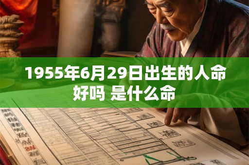 1955年6月29日出生的人命好吗 是什么命