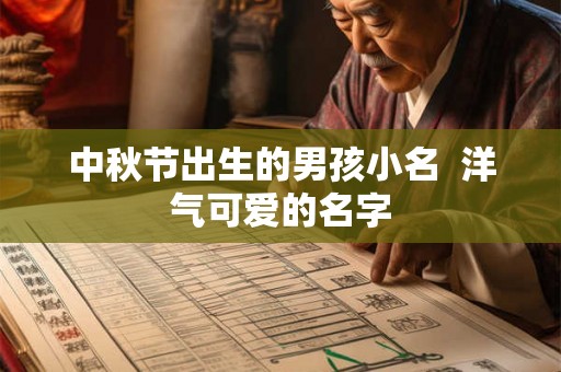 中秋节出生的男孩小名 洋气可爱的名字 中秋节出生的男孩小名 洋气可爱的名字