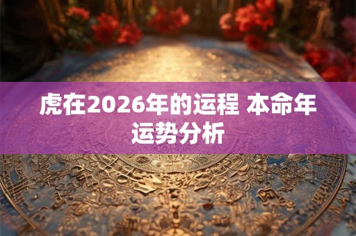虎在2026年的运程 本命年运势分析