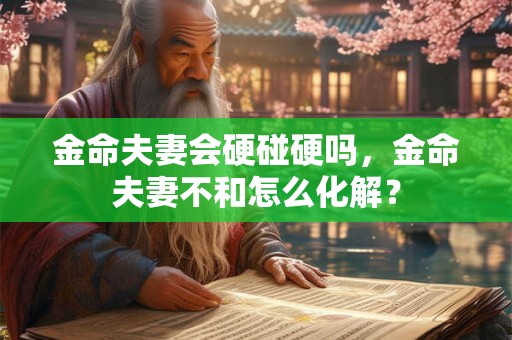 金命夫妻会硬碰硬吗，金命夫妻不和怎么化解？