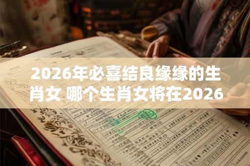 2026年必喜结良缘缘的生肖女 哪个生肖女将在2026年结婚