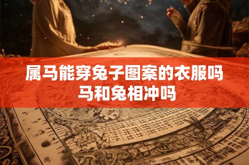 属马能穿兔子图案的衣服吗 马和兔相冲吗