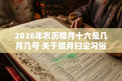 2026年农历腊月十六是几月几号 关于腊月扫尘习俗的传说是什么