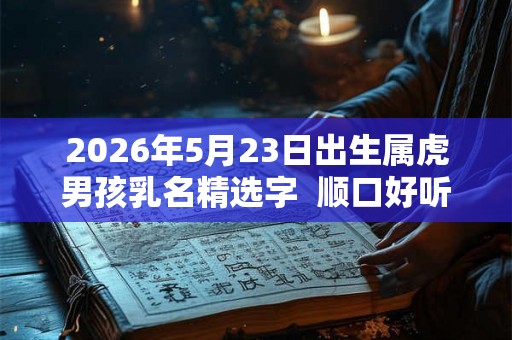 2026年5月23日出生属虎男孩乳名精选字 顺口好听的男孩乳名推荐 2026年5月23日出生属虎男孩乳名精选字 顺口好听的男孩乳名推荐