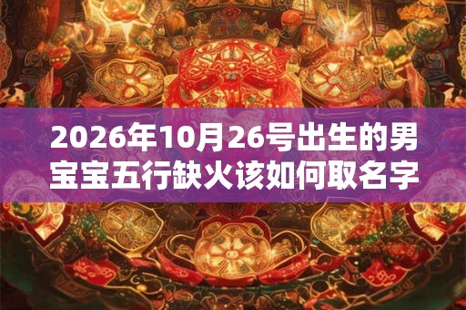 2026年10月26号出生的男宝宝五行缺火该如何取名字
