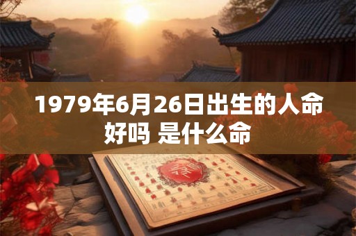 1979年6月26日出生的人命好吗 是什么命