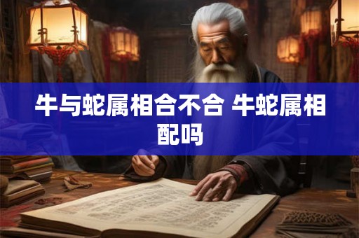 牛与蛇属相合不合 牛蛇属相配吗