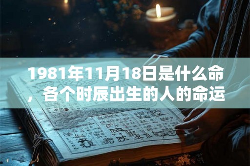 1981年11月18日是什么命，各个时辰出生的人的命运