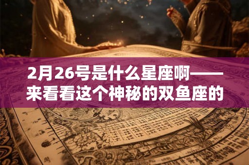 2月26号是什么星座啊——来看看这个神秘的双鱼座的命运吧！