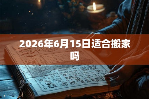 2026年6月15日适合搬家吗