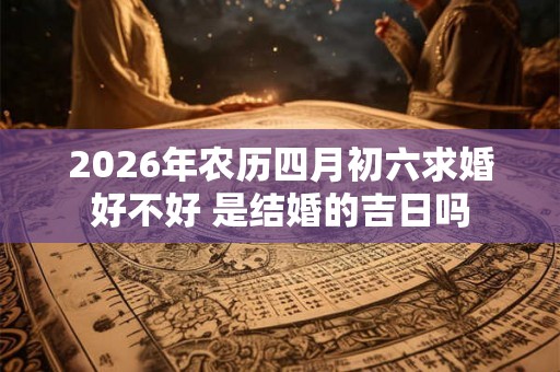 2026年农历四月初六求婚好不好 是结婚的吉日吗 2026年农历四月初六求婚好不好 是结婚的吉日吗