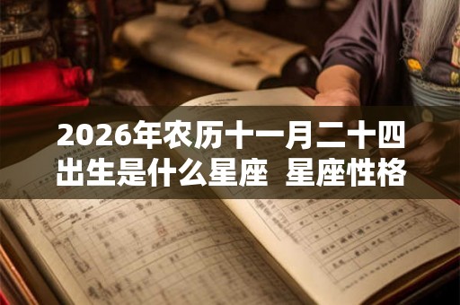 2026年农历十一月二十四出生是什么星座  星座性格解析