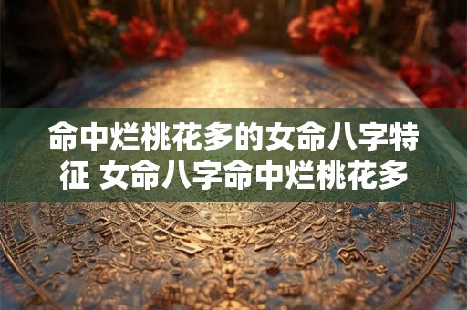 命中烂桃花多的女命八字特征 女命八字命中烂桃花多的特征