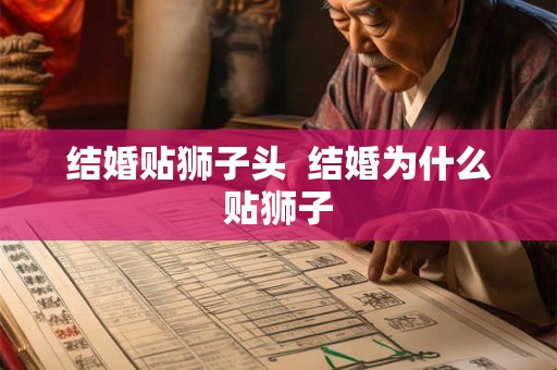 结婚贴狮子头  结婚为什么贴狮子