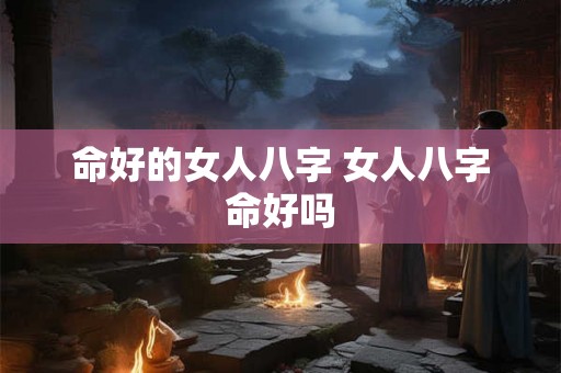命好的女人八字 女人八字命好吗