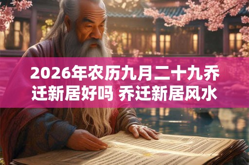 2026年农历九月二十九乔迁新居好吗 乔迁新居风水忌讳