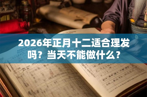 2026年正月十二适合理发吗？当天不能做什么？