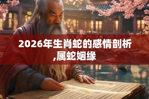 2026年生肖蛇的感情剖析,属蛇姻缘 2026年生肖蛇的感情剖析,属蛇姻缘