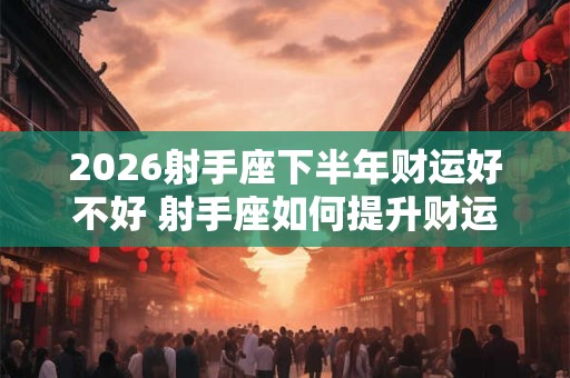 2026射手座下半年财运好不好 射手座如何提升财运