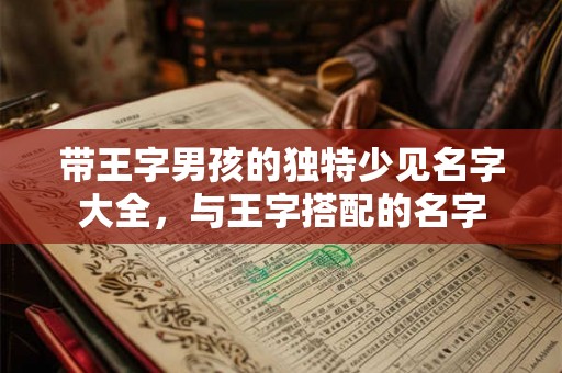 带王字男孩的独特少见名字大全，与王字搭配的名字