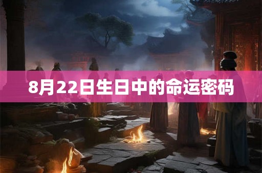 8月22日生日中的命运密码