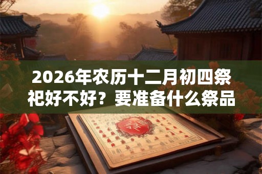 2026年农历十二月初四祭祀好不好？要准备什么祭品？