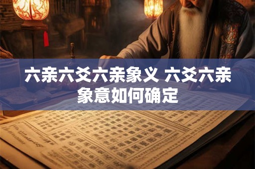 六亲六爻六亲象义 六爻六亲象意如何确定