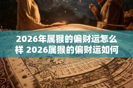 2026年属猴的偏财运怎么样 2026属猴的偏财运如何 2026年属猴的偏财运怎么样 2026属猴的偏财运如何