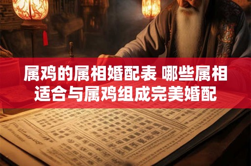 属鸡的属相婚配表 哪些属相适合与属鸡组成完美婚配