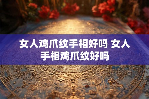 女人鸡爪纹手相好吗 女人手相鸡爪纹好吗