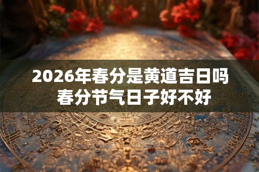 2026年春分是黄道吉日吗  春分节气日子好不好