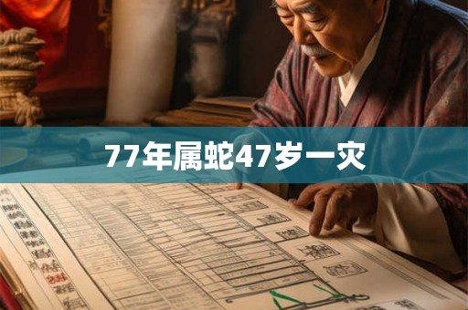 77年属蛇47岁一灾