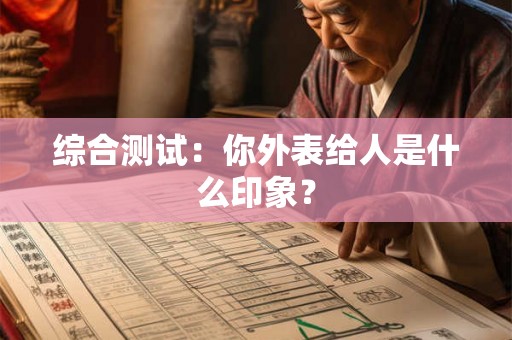 综合测试:你外表给人是什么印象? 综合测试:你外表给人是什么印象?