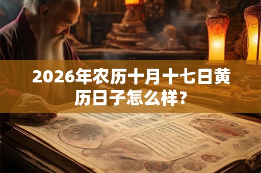 2026年农历十月十七日黄历日子怎么样？
