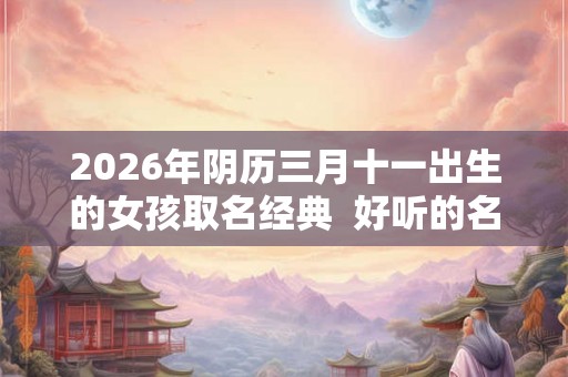 2026年阴历三月十一出生的女孩取名经典 好听的名字大全 2026年阴历三月十一出生的女孩取名经典 好听的名字大全