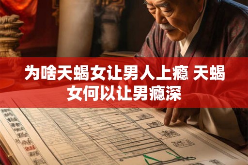 为啥天蝎女让男人上瘾 天蝎女何以让男瘾深 为啥天蝎女让男人上瘾 天蝎女何以让男瘾深
