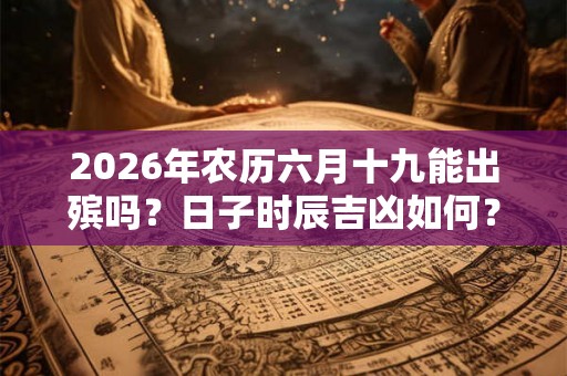 2026年农历六月十九能出殡吗？日子时辰吉凶如何？