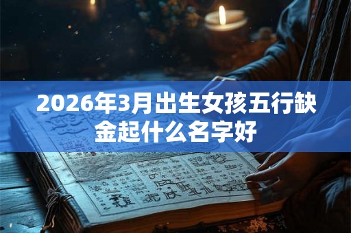 2026年3月出生女孩五行缺金起什么名字好 2026年3月出生女孩五行缺金起什么名字好