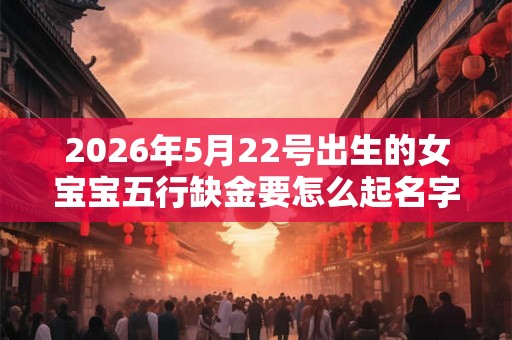 2026年5月22号出生的女宝宝五行缺金要怎么起名字 2026年5月22号出生的女宝宝五行缺金要怎么起名字