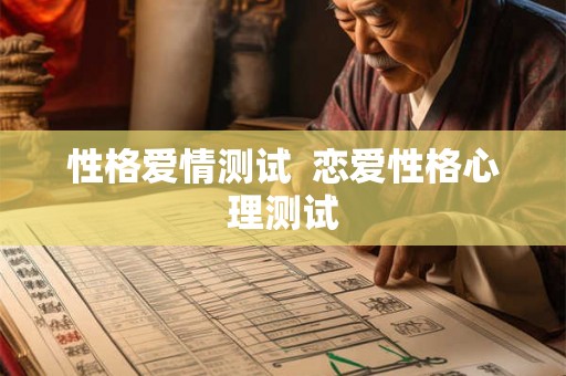 性格爱情测试  恋爱性格心理测试