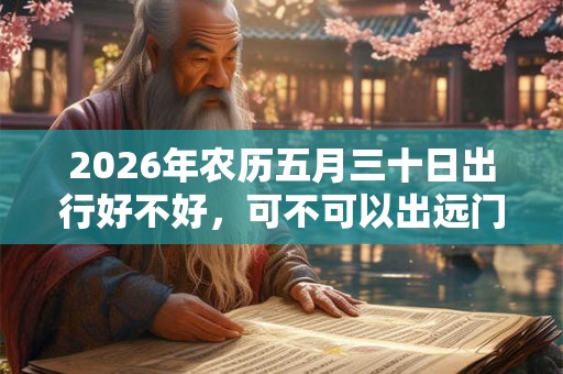 2026年农历五月三十日出行好不好,可不可以出远门? 2026年农历五月三十日出行好不好,可不可以出远门?