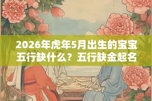 2026年虎年5月出生的宝宝五行缺什么？五行缺金起名推荐！
