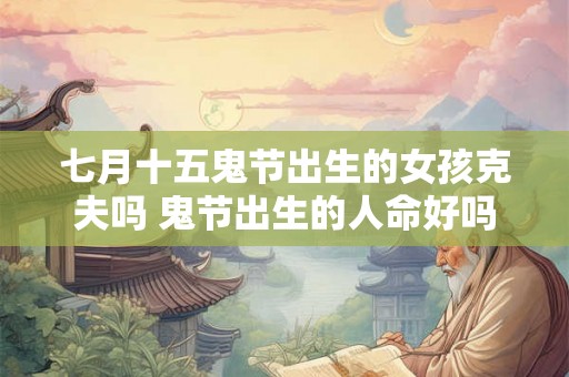 七月十五鬼节出生的女孩克夫吗 鬼节出生的人命好吗