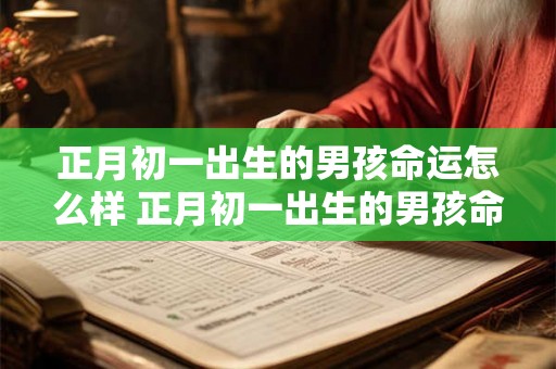 正月初一出生的男孩命运怎么样 正月初一出生的男孩命硬吗