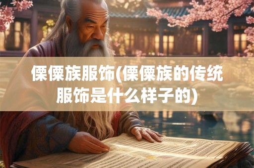 傈僳族服饰(傈僳族的传统服饰是什么样子的)