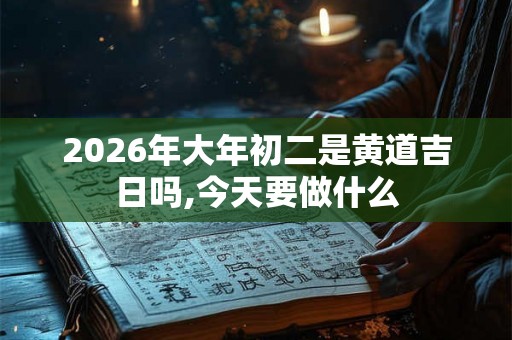 2026年大年初二是黄道吉日吗,今天要做什么