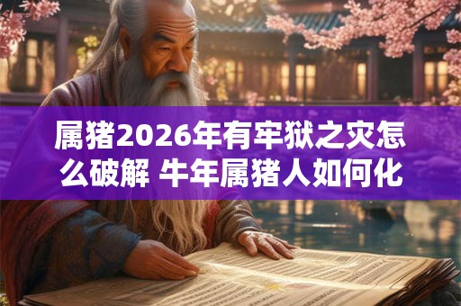 属猪2026年有牢狱之灾怎么破解 牛年属猪人如何化解灾难